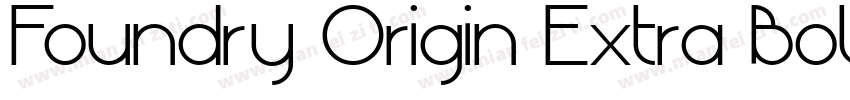 Foundry Origin Extra Bold字体转换
